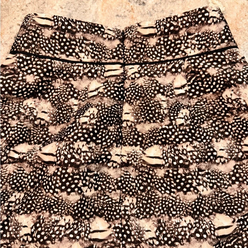J. Crew Black and White Patterned Mini Skirt